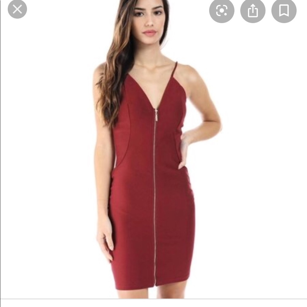Zip up bodycon dress ❤️